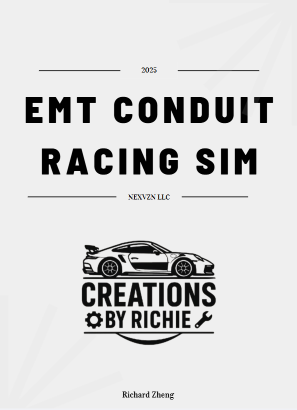 EMT Conduit Racing Sim Frame Guide