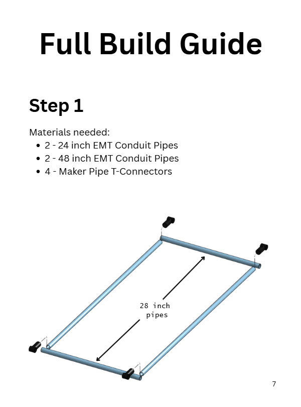 EMT Conduit Racing Sim Frame Guide